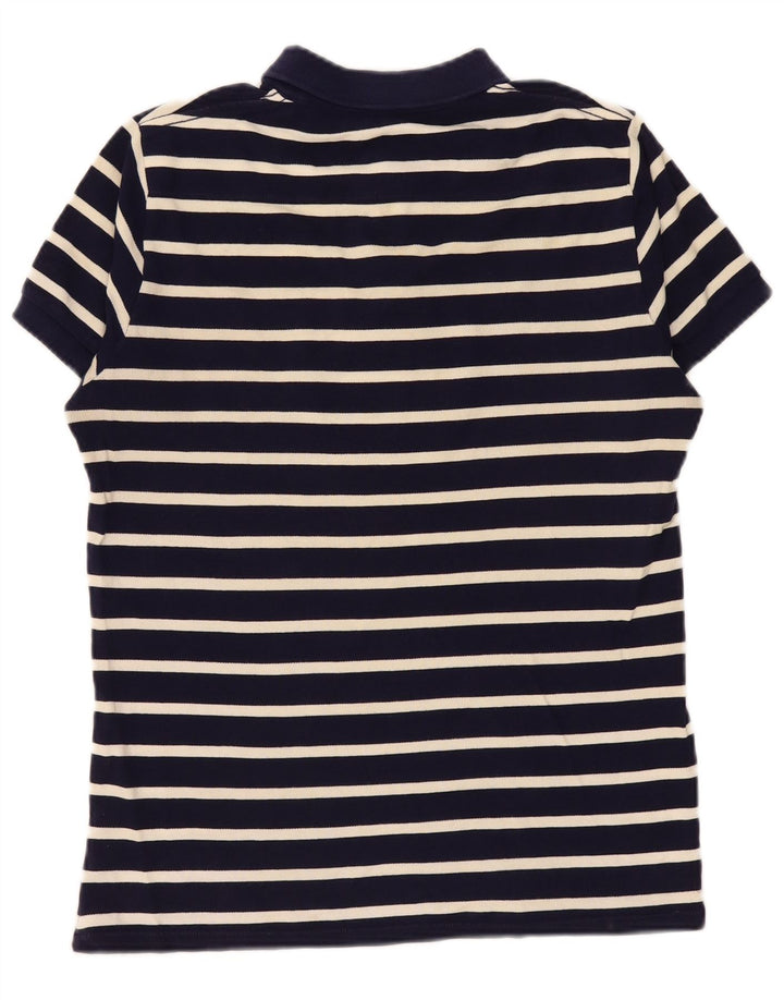 French Connection Polo Homme Bleu Marine Moyen Rayé Coton