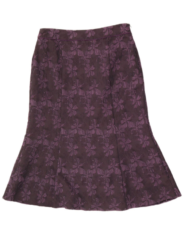 CC Jupe Trompette Femme UK 14 Large W30 Violet Floral