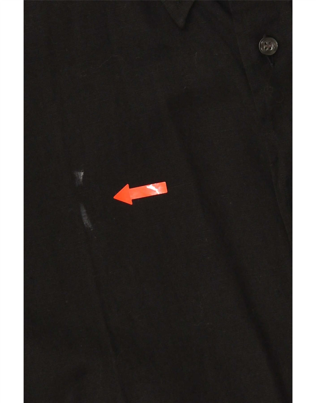 Trussardi Chemise à manches courtes pour homme Taille 40 151/2 Medium Noir