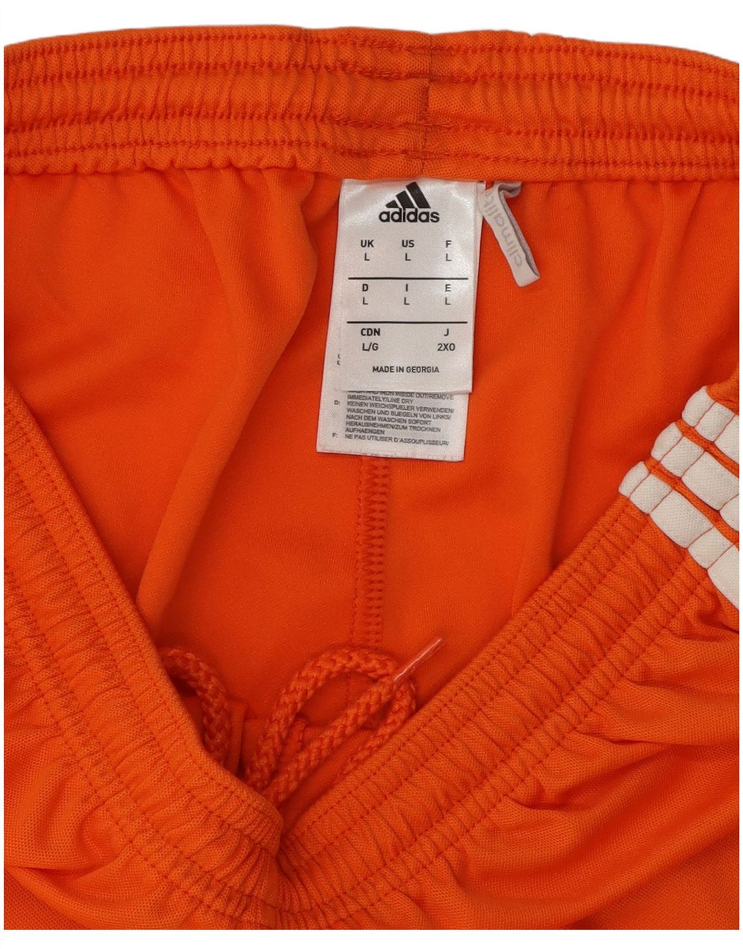 Adidas Short de sport Climalite pour homme, grand, orange, polyester