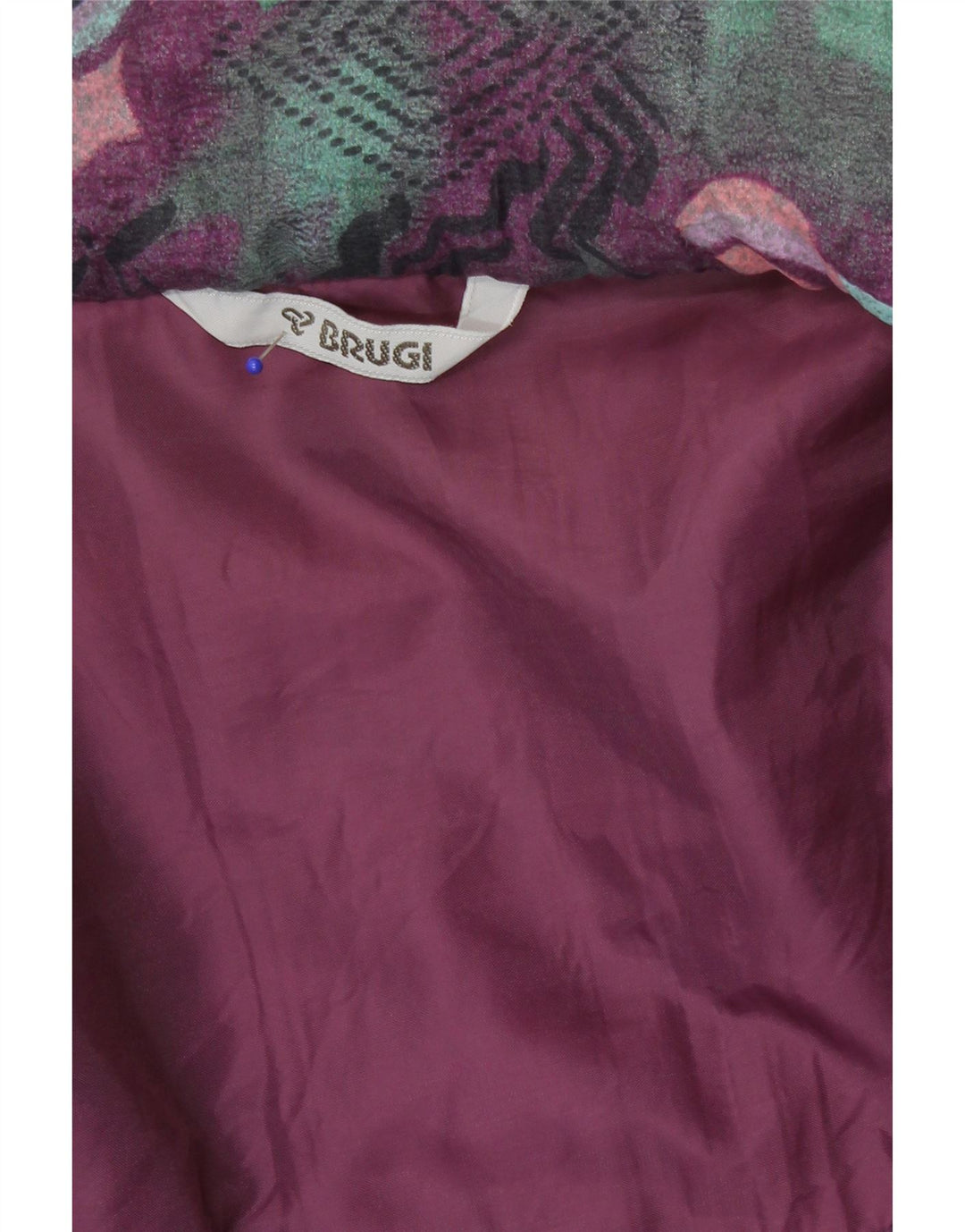 Brugi Veste coupe-vent à motif abstrait pour homme UK 42 XL Multicolore