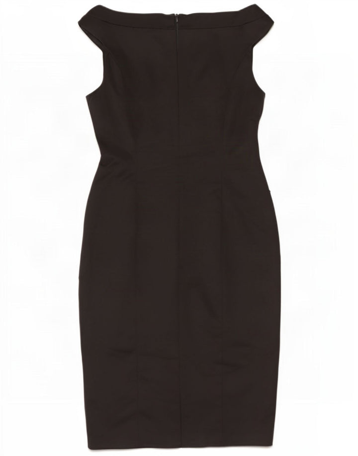 Coast Robe fourreau à épaules dénudées pour femme UK 42 en acétate noir moyen
