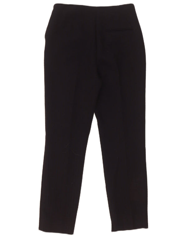 Zara Pantalon de costume slim pour femme XS W25 L27 Noir Polyester