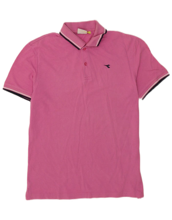 Diadora Polo Homme XL Rose Rayé