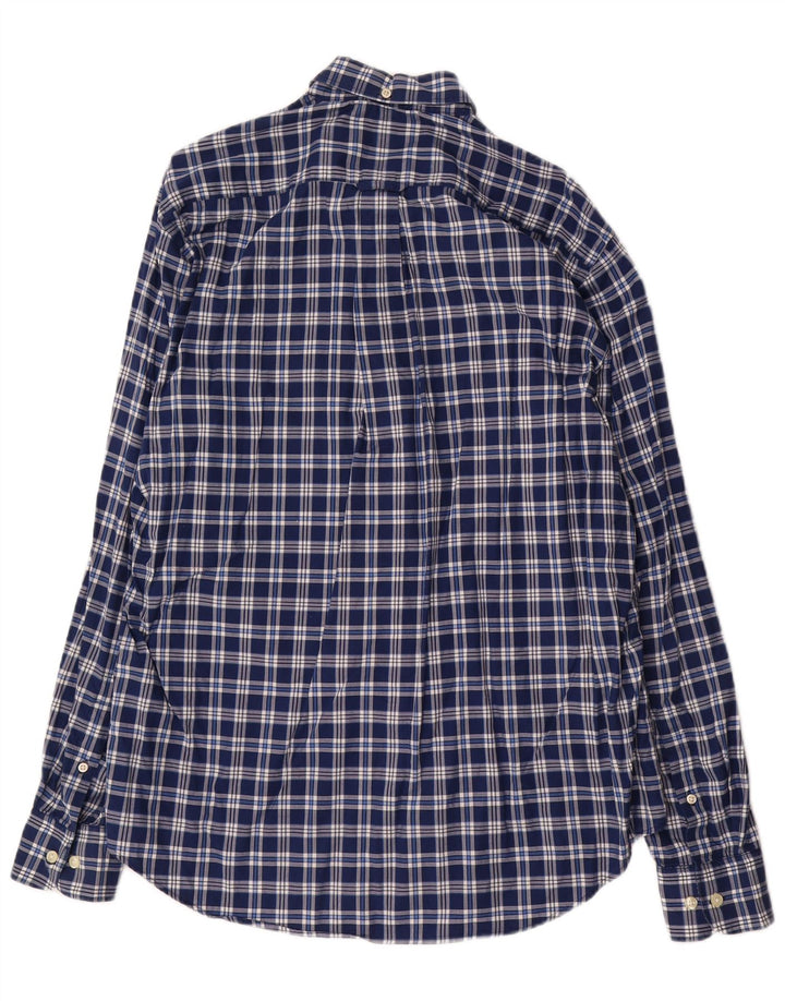 Gant Chemise Madison Regular Fit Homme Bleu Marine à Carreaux Coton