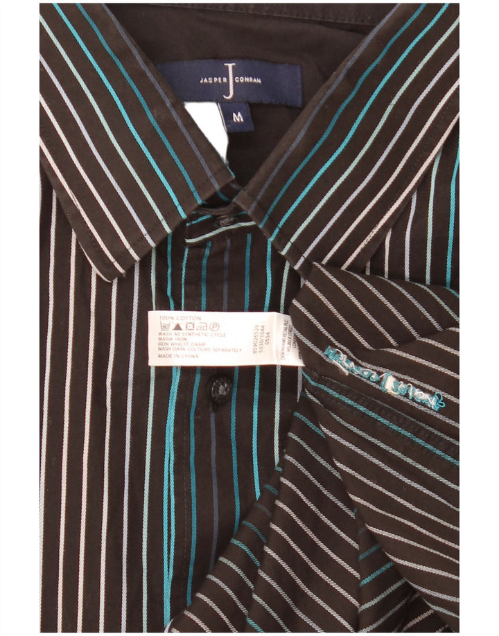 Jasper Conran Chemise Homme Coton Rayé Noir Moyen