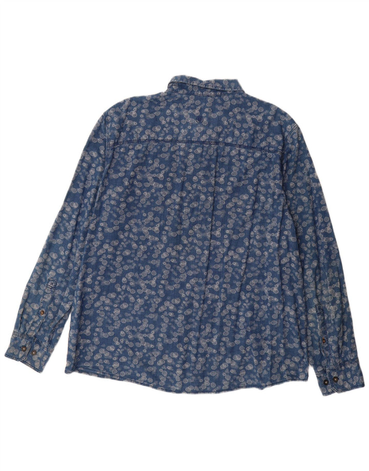 Chemise Homme Fat Face 2XL Coton Floral Bleu