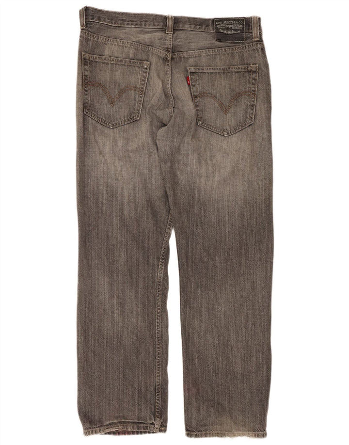 LEVI'S Jean Droit 505 Homme W33 L30 Gris Coton