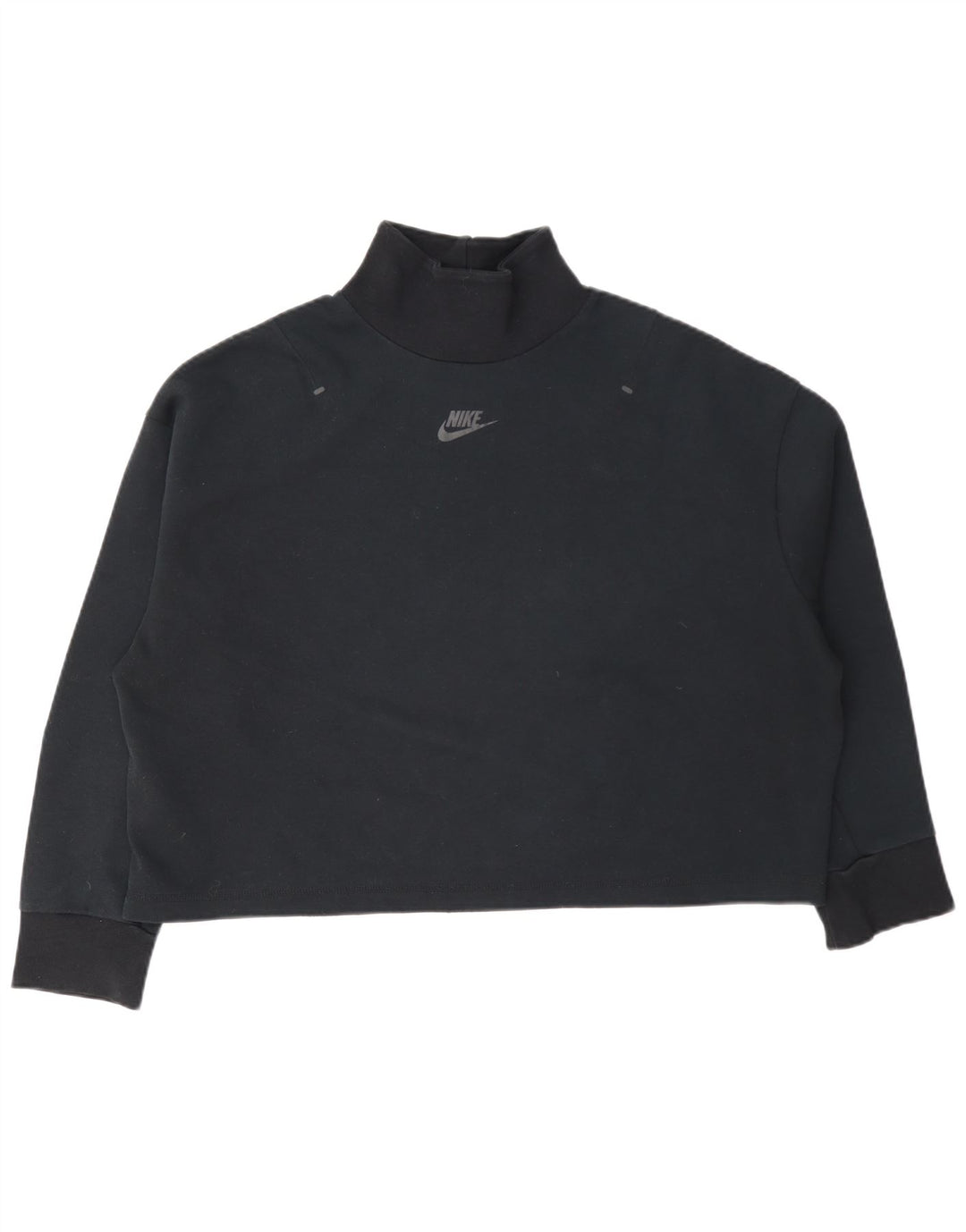 Nike Sweat-shirt court surdimensionné pour femme UK 10 Petit Bleu marine