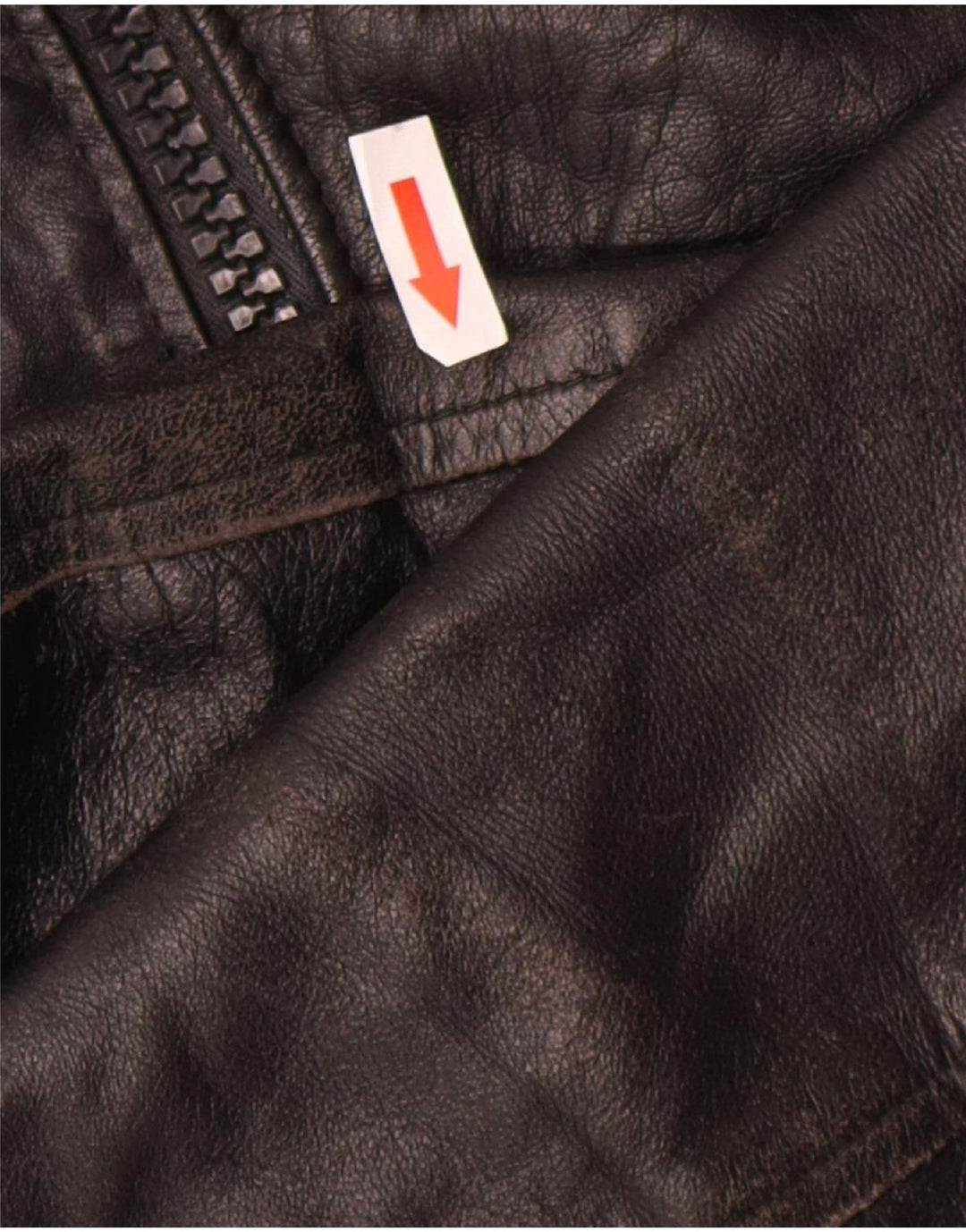 veste en cuir homme vintage UK 38 Noir Moyen