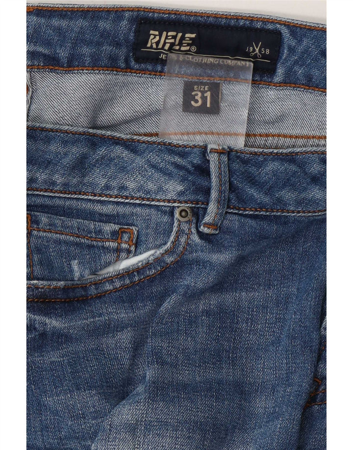 Rifle Jean skinny effet vieilli pour femme W31 L29 Bleu