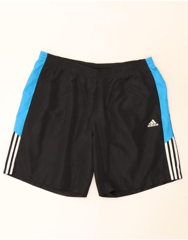 Adidas Short de sport pour homme 2XL Noir Colorblock Polyester