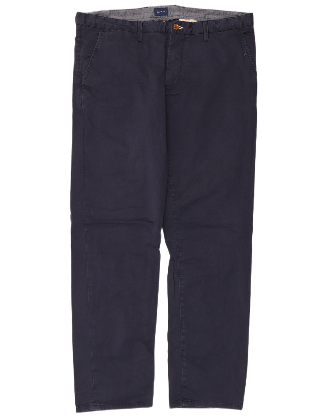 GANT Pantalon Chino Droit Homme W40 L34 Bleu Marine Coton