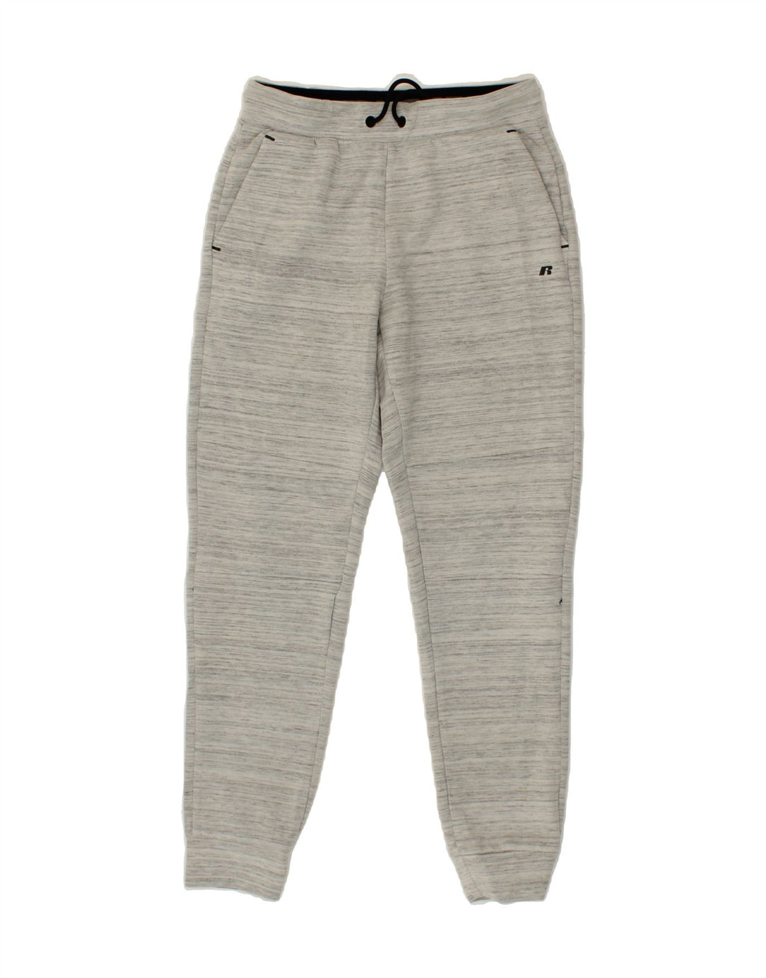 RUSSELL ATHLETIC Mens Tracksuit Trousers Joggers Small Grey Striped Vintage Russell Athletic and Second-Hand Russell Athletic from Messina Hembry 