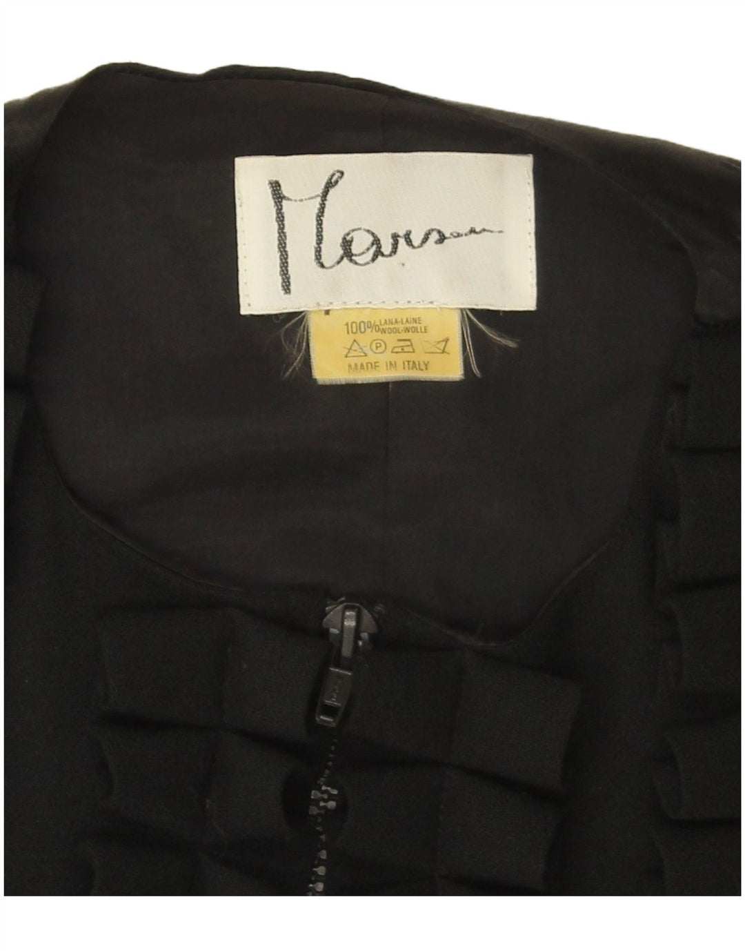 gilet femme vintage UK 16 Petite laine noire