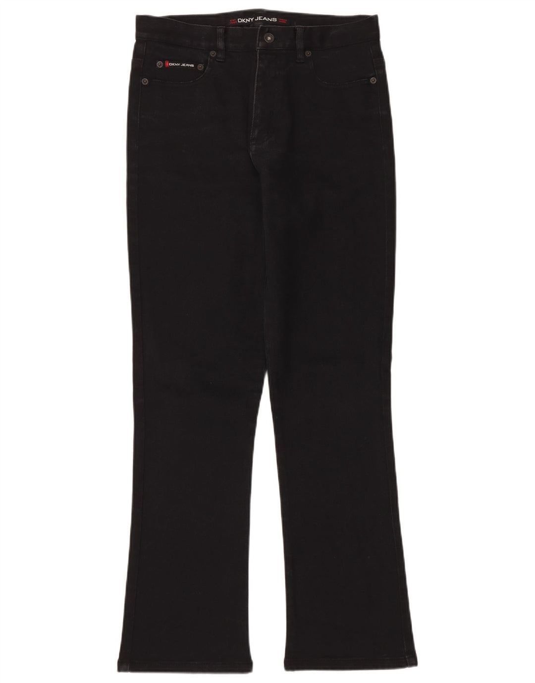 DKNY Jean Bootcut Femme US 10 Large W30 L30 Coton Noir