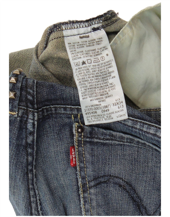 Levi's Jean Droit Femme W32 L30 Bleu Coton