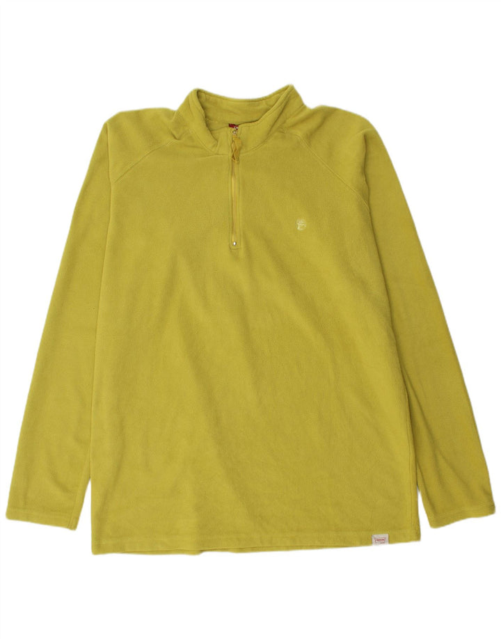 Carrera Pull polaire à col zippé pour homme 2XL Vert Polyester