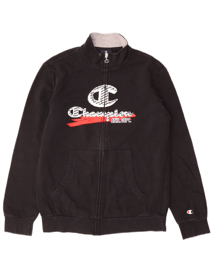 CHAMPION Veste de Survêtement Graphique Garçon 13-14 ans XL Noir Coton