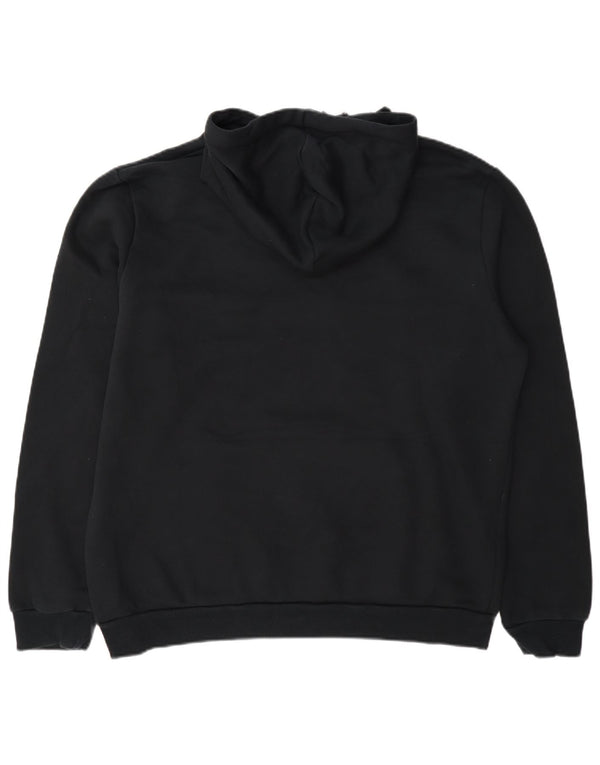 Puma Pull à capuche graphique pour homme en coton noir Taille L