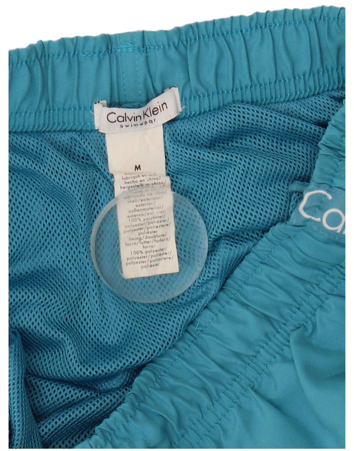 Calvin Klein Short de Bain Graphique Homme Bleu Moyen Polyester