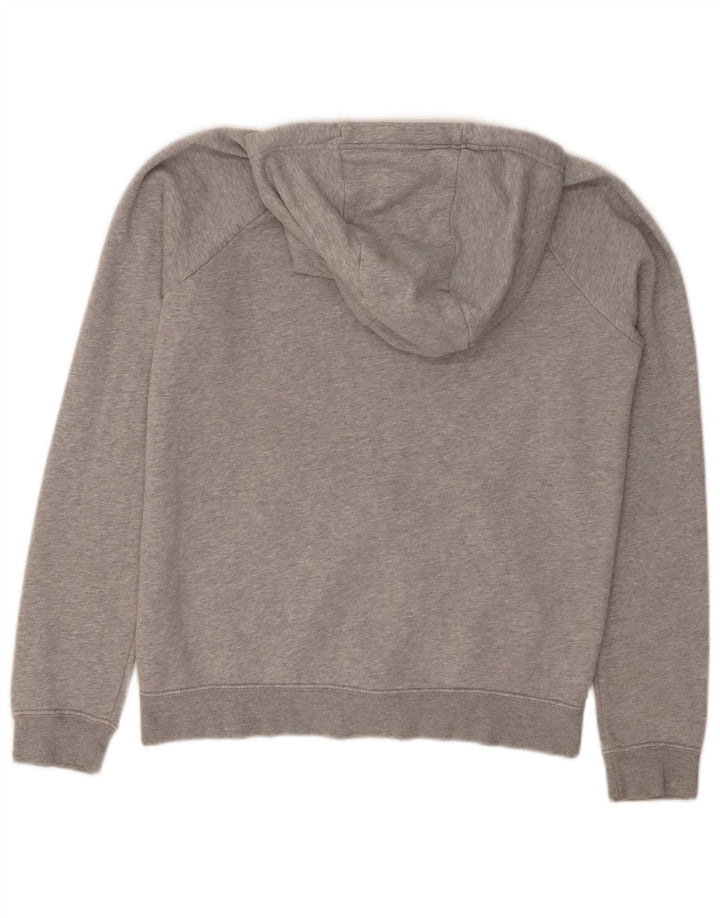 NIKE Pull à capuche zippé pour homme en coton moucheté gris petit