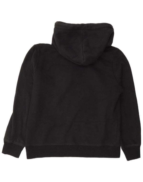 Superdry Pull à capuche coupe régulière pour femme UK 12 Coton noir moyen