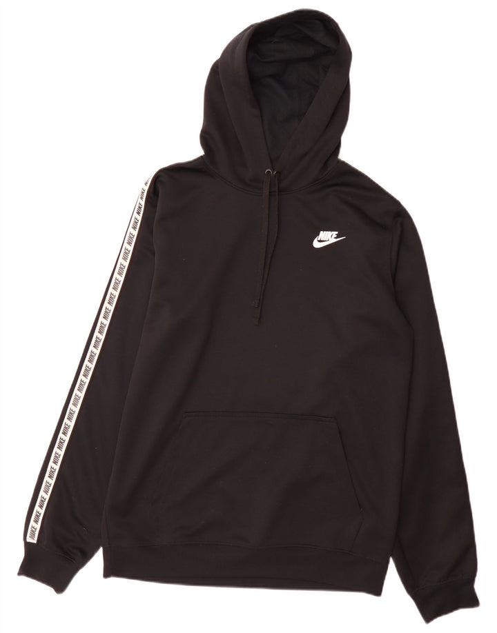 Nike Pull à capuche graphique pour homme Petit Noir Polyester