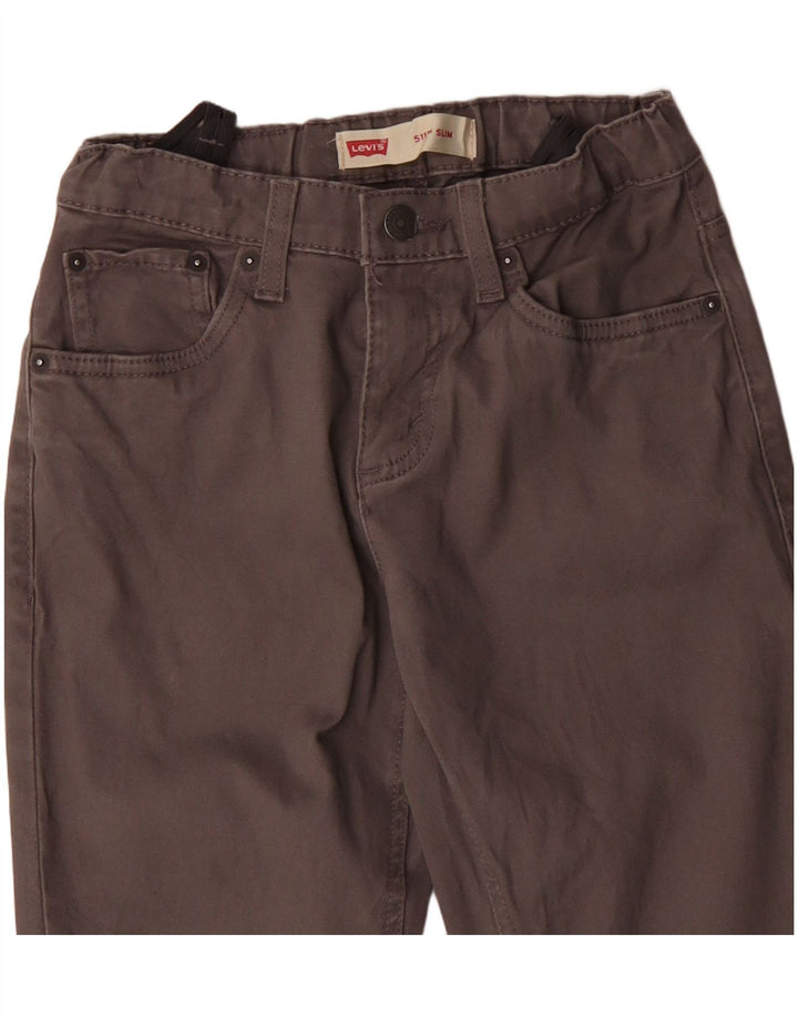 Levi's Pantalon décontracté slim 511 pour garçon 11-12 ans W26 L28 Gris