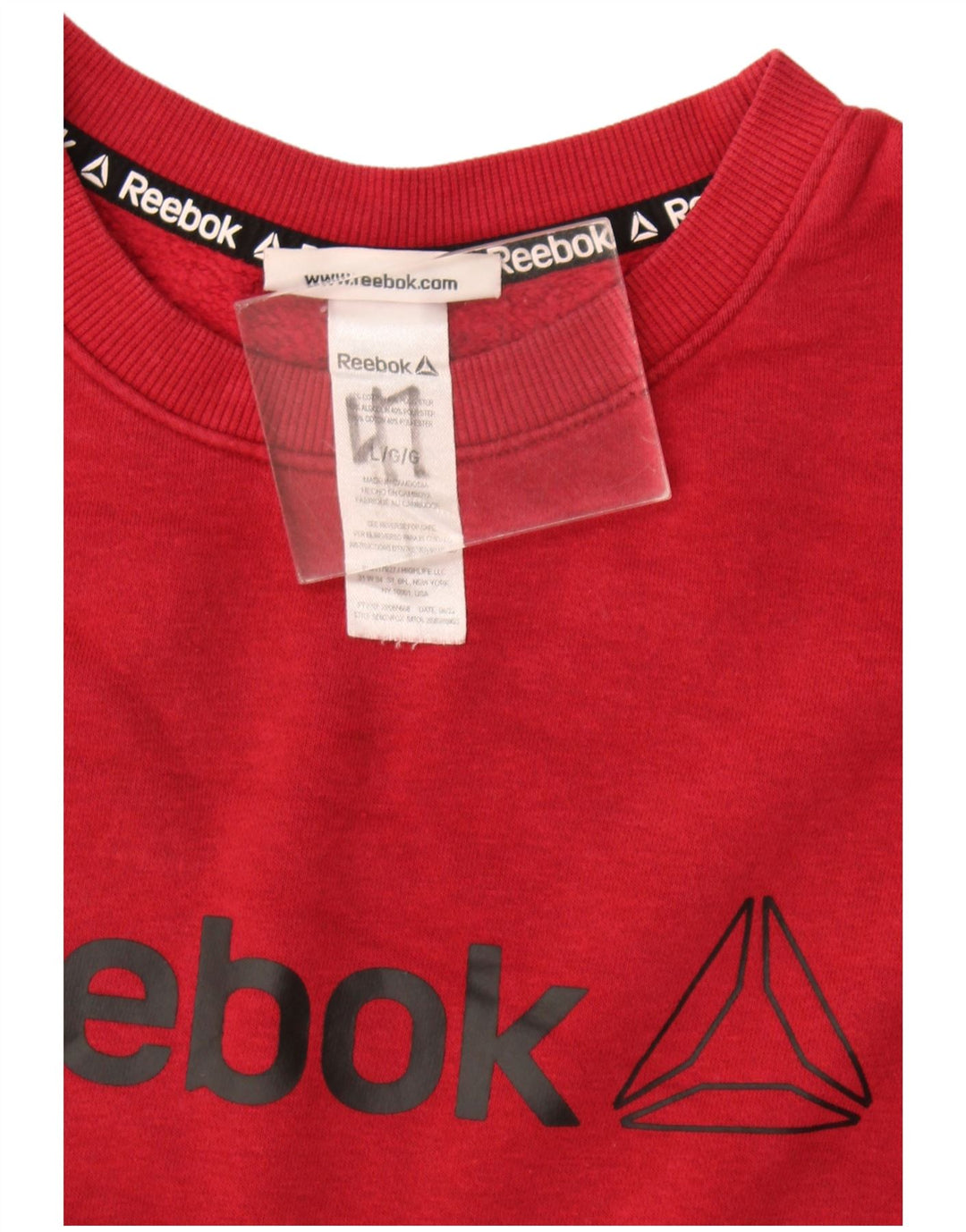 Reebok Sweat-shirt graphique pour hommes, grand coton bordeaux