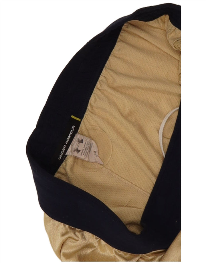 Under Armour Short de Sport Graphique Homme Doré Large Polyester Colorblock