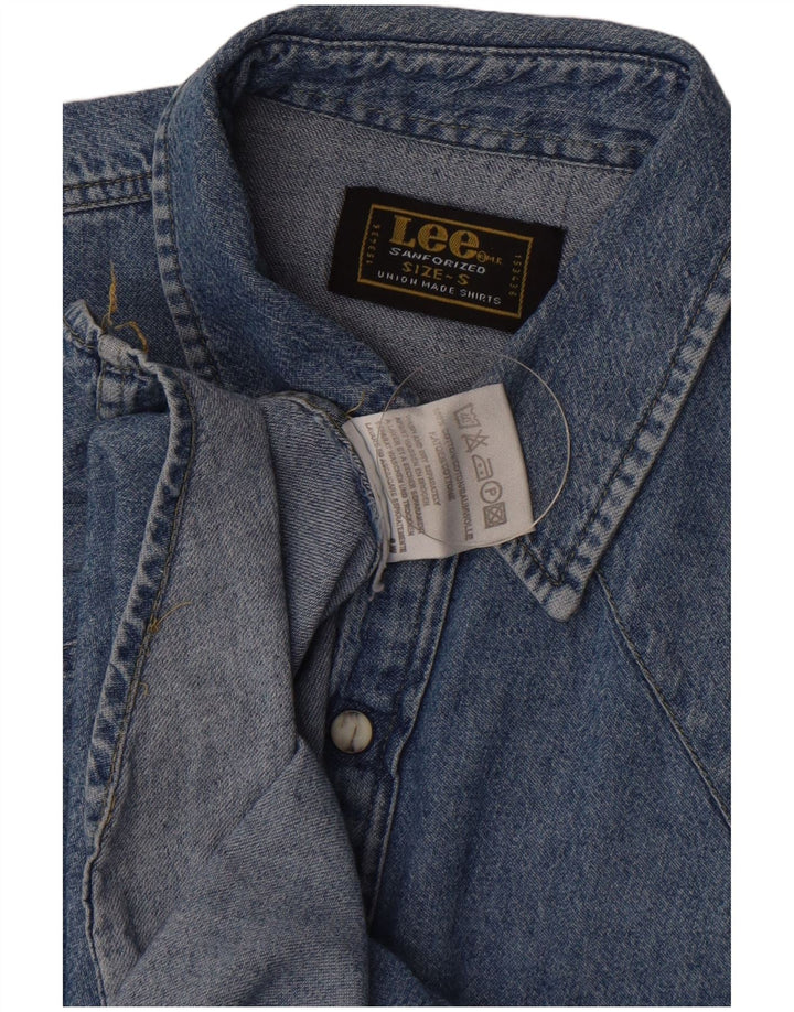 Lee Chemise en Jean Small Bleu Coton Homme