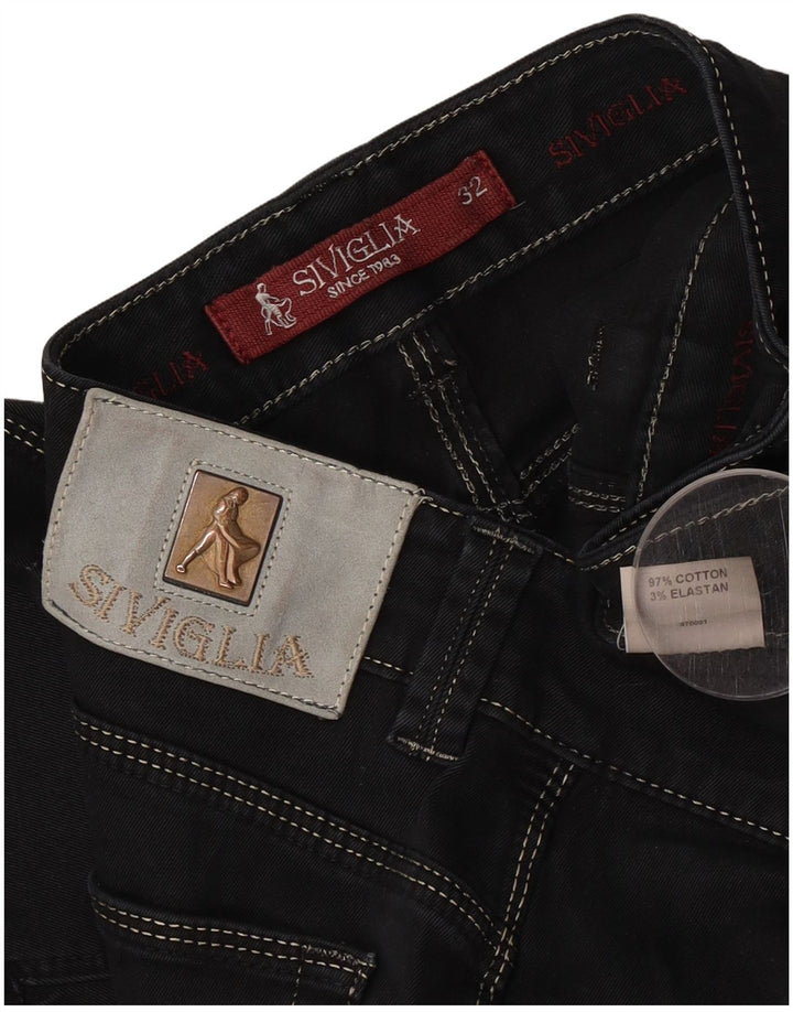 SIVIGLIA Jean Slim Homme W32 L32 Noir Coton