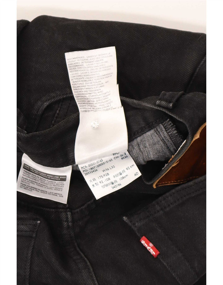 Levi's Jean Droit Homme W36 L32 Noir Coton