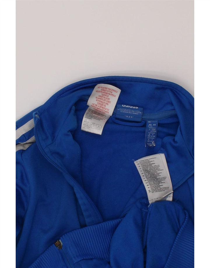 Veste de survêtement Adidas Graphic Garçon 6-7 ans Bleu Polyester