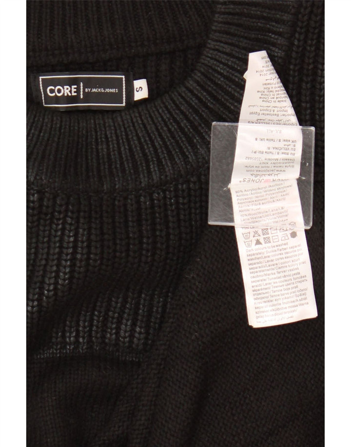 Jack & Jones Pull à col rond pour homme Petit noir Acrylique