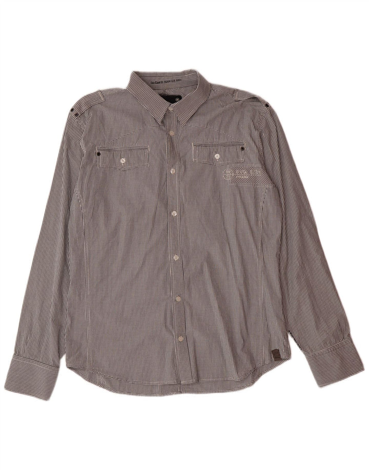 G-STAR Chemise Homme XL Noir Carreaux Coton