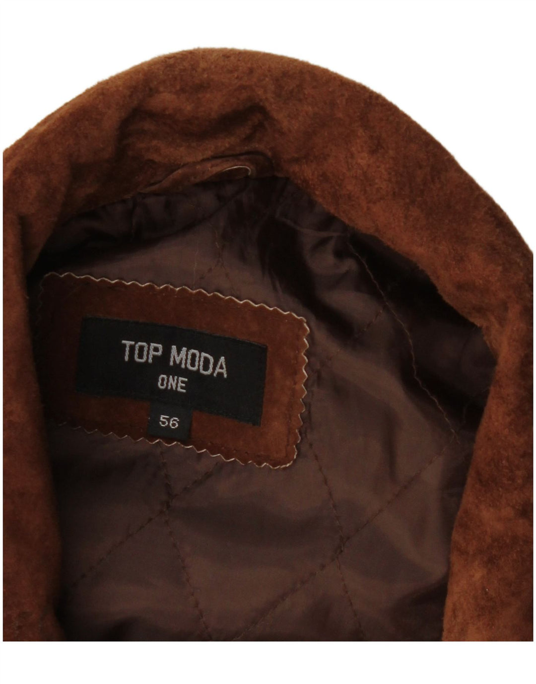 Manteau coupe-vent en daim vintage pour homme IT 56 3XL Cuir marron