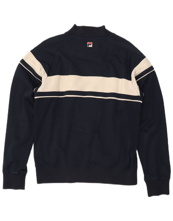 FILA Veste de Survêtement Homme Bleu Marine Moyen Polyester Colorblock