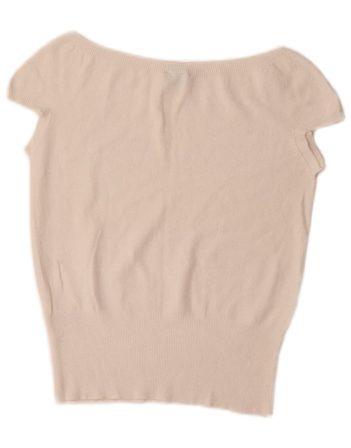 Oasis Chemisier court pour femme UK 10 Petite viscose blanche