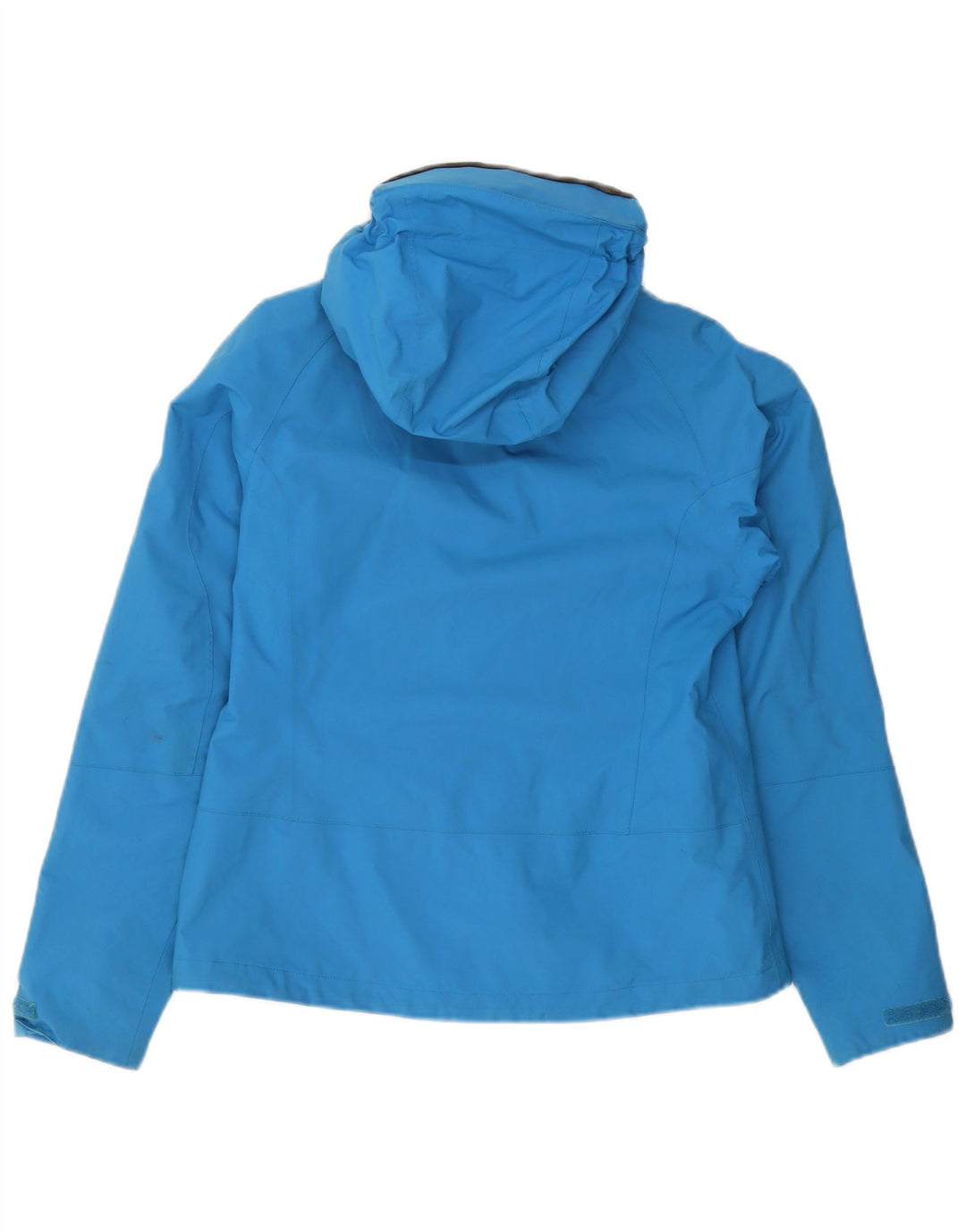 Jack Wolfskin Veste de pluie à capuche pour femme UK 10 Small Bleu Polyamide