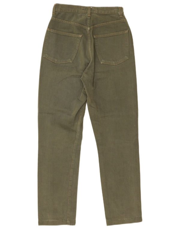 Banana Republic Jean droit pour femme US 2 XS W24 L27 Kaki Coton
