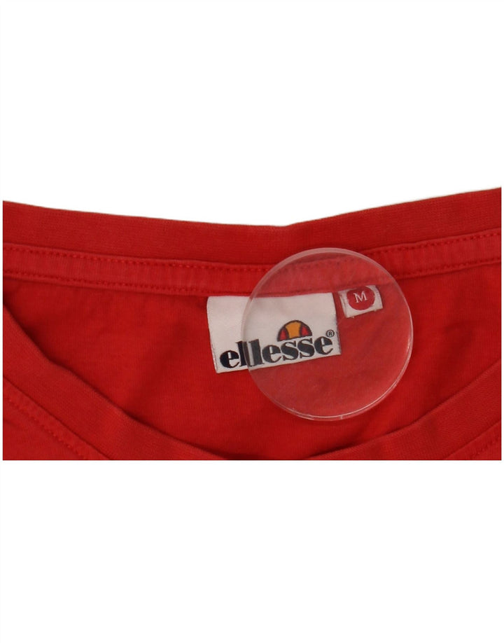 Ellesse T-Shirt Top Rouge Moyen Homme