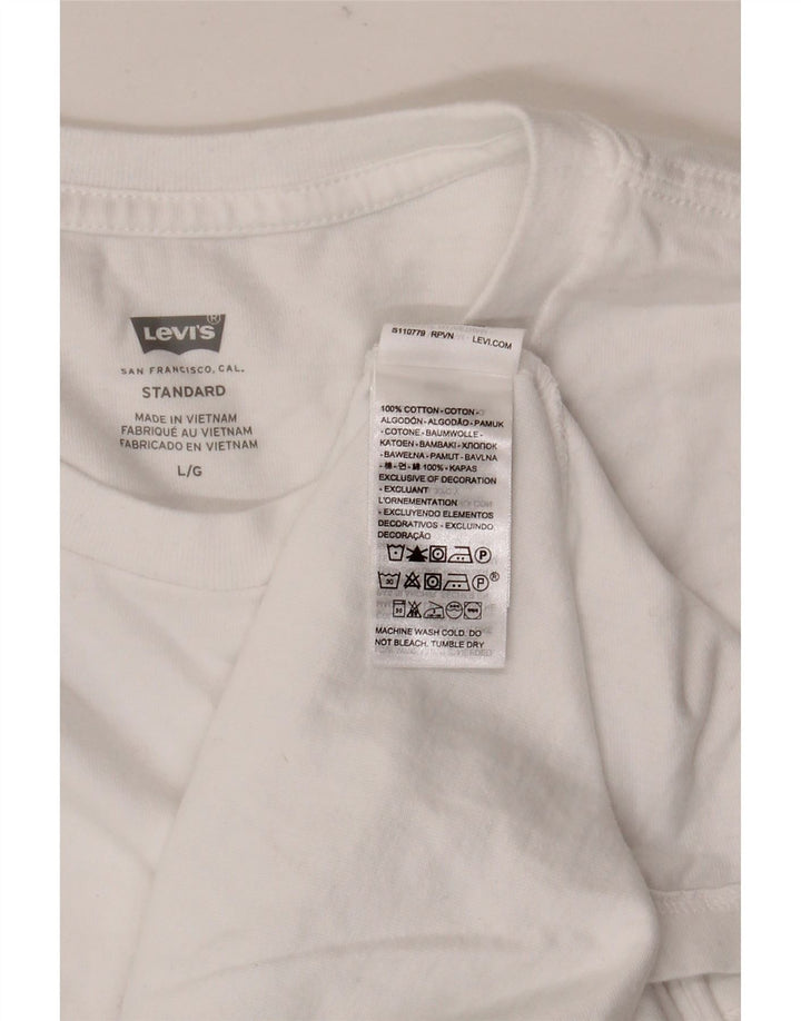 Levi's Tee-Shirt Standard Homme Blanc Large Coton