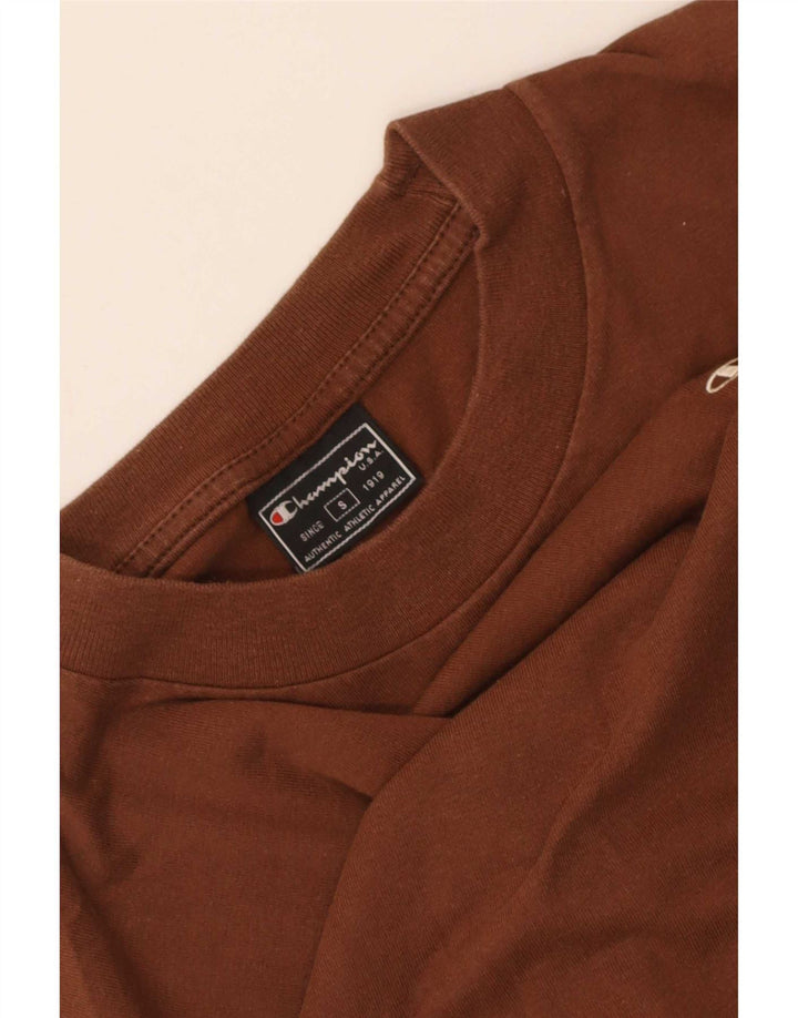 Champion T-shirt court pour femme UK 10 Small Marron