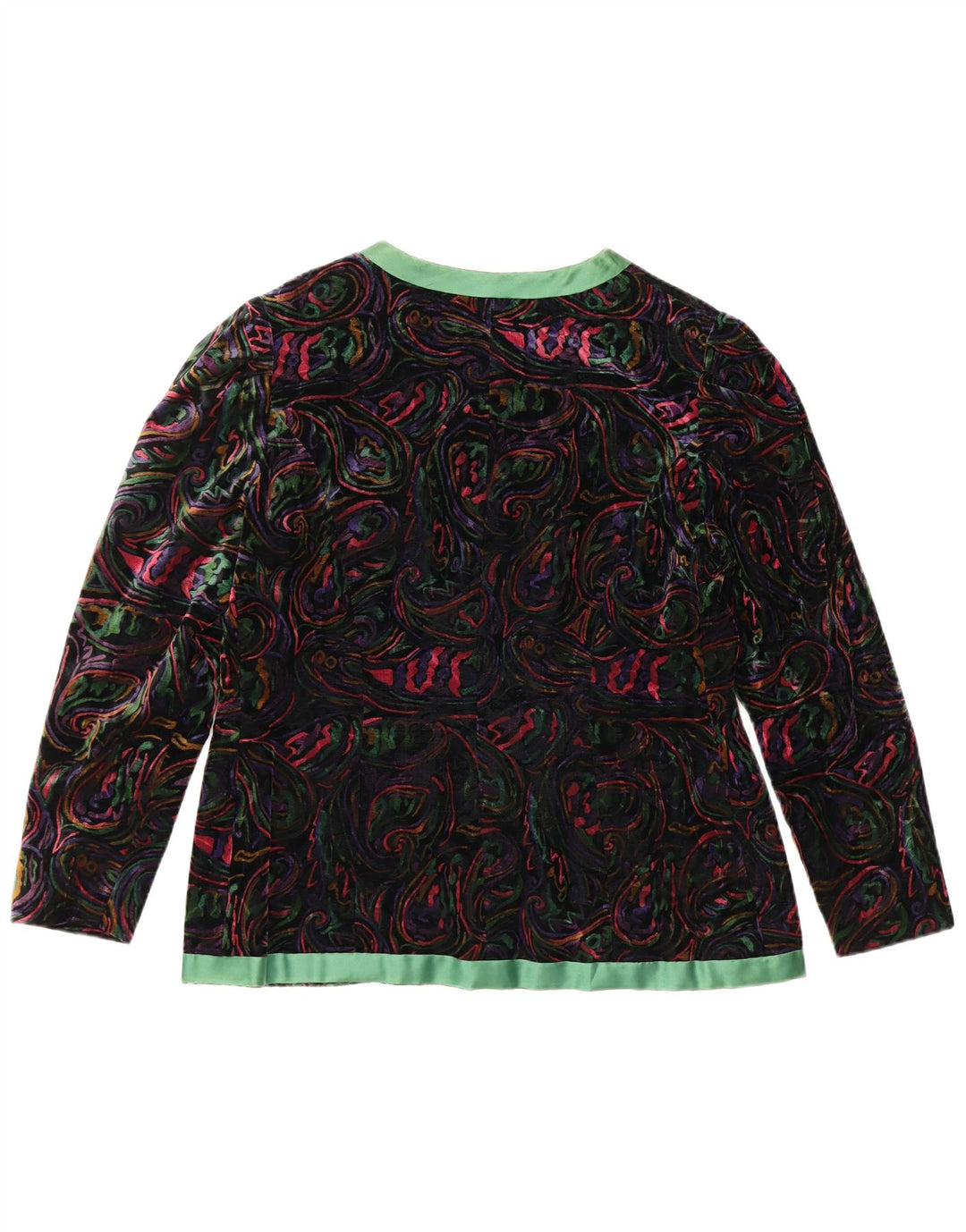 VINTAGE Ensemble jupe 2 pièces 1 bouton pour femme UK 12 Medium W32 Multicolore