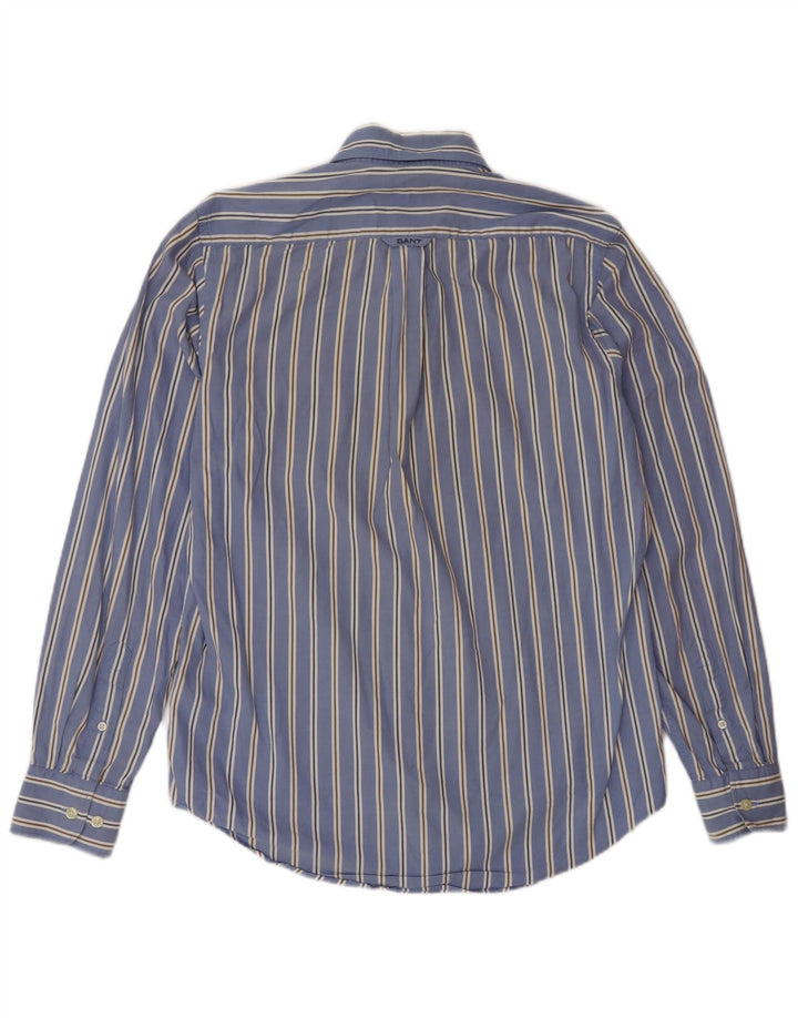 Gant Chemise Regular Fit Petit Bleu Rayé Coton