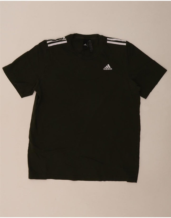 ADIDAS T-Shirt Homme Kaki Moyen Coton