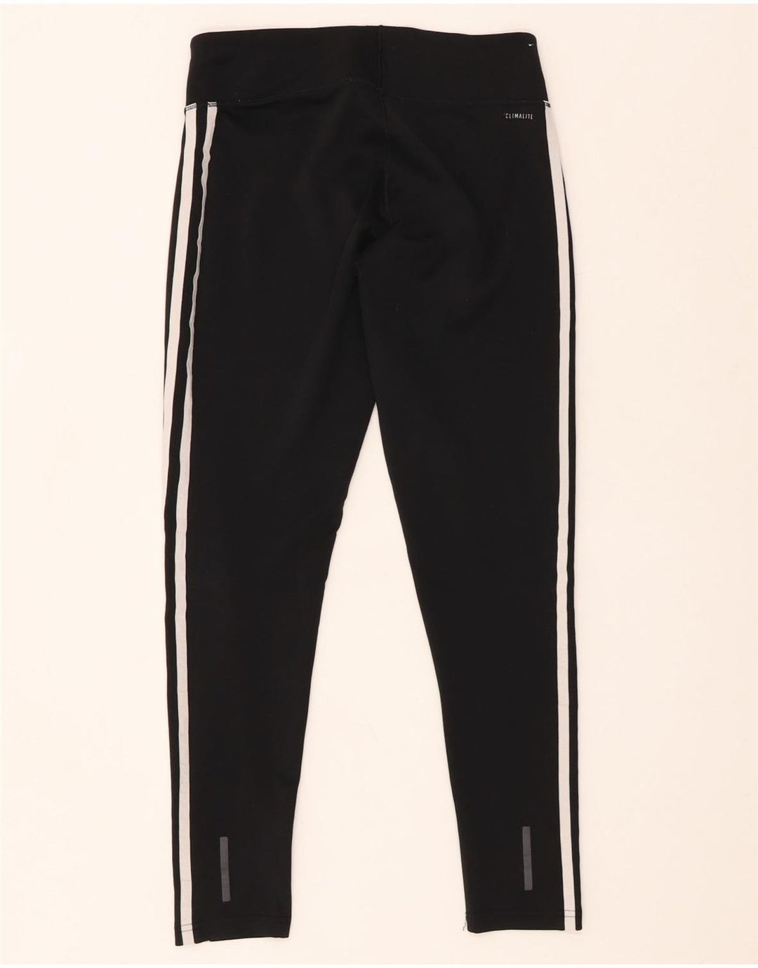 ADIDAS Femmes Climalite Leggings UK 8/10 Petit Noir Polyester