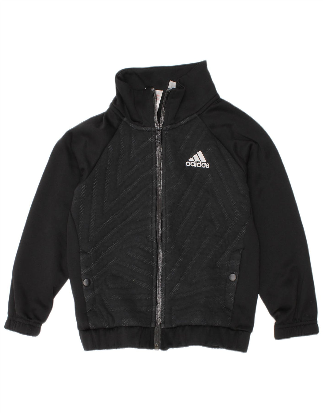 Adidas Veste de survêtement graphique pour garçon 5-6 ans Noir Géométrique